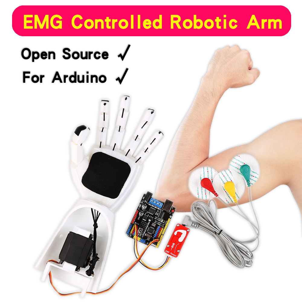 Sensor EMG Braço robótico Sens - Muscle Sensor Emg avaliação e preço